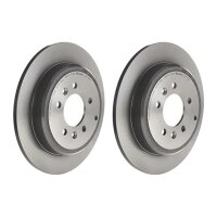 2 brake discs full Ø 290 mm 10 mm coated BREMBO...
