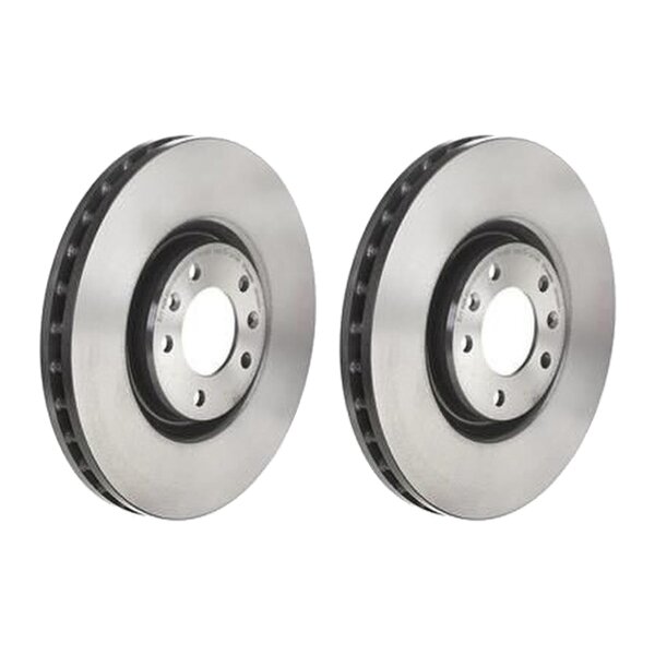 2 brake discs internally ventilated Ø 309 mm 32 mm coated BREMBO for PEUGEOT 607