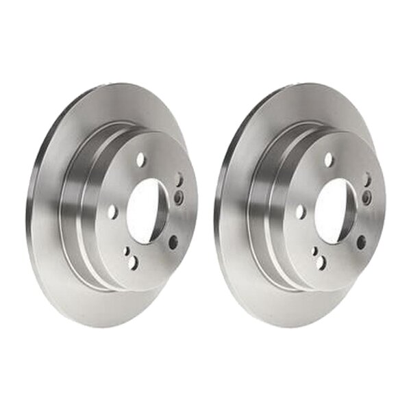 2 brake discs full Ø 258 mm 9 mm BREMBO for MERCEDES-BENZ 124 and others