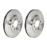 2 brake discs ventilated Ø 280 mm 23.4 mm BREMBO...