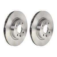 2 brake discs ventilated Ø 259 mm 20.2 mm BREMBO...