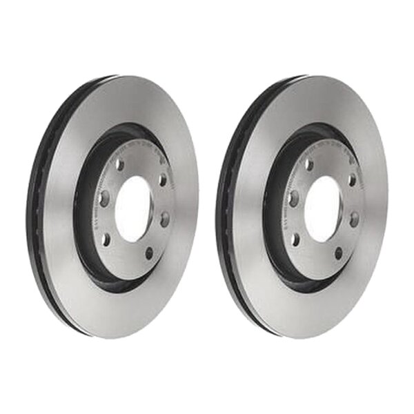 2 brake discs ventilated Ø 266 mm 22 mm BREMBO for PEUGEOT 208 and others