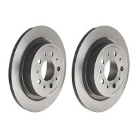 2 brake discs full Ø 277 mm 12 mm coated BREMBO...