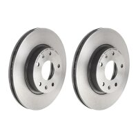 2 brake discs ventilated Ø 277 mm 21 mm BREMBO for...