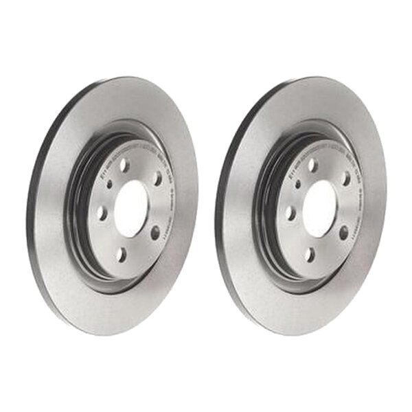 2 brake discs full Ø 272 mm 12 mm coated BREMBO for CITROËN C8 and others