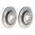 2 brake discs full Ø 272 mm 12 mm coated BREMBO for CITROËN C8 and others