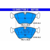 Brake pad set brake disc ATE for BMW X3 (E83)