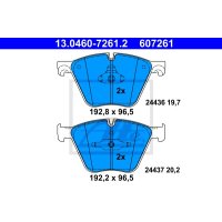 Brake pad set brake disc ATE for BMW 7 (F01/ F02/ F03/ F04)