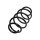 Suspension Spring front axle coil spring TRISCAN for e.g. SAAB 9-3