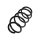 Suspension Spring front axle coil spring TRISCAN for e.g. VW TOURAN