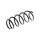 Suspension Spring Front Axle Coil Spring TRISCAN for FIAT QUBO and others