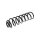 Suspension Spring Front Axle Coil Spring TRISCAN for MERCEDES-BENZ CLS