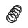 Suspension Spring Front Axle Coil Spring TRISCAN for OPEL MERIVA
