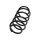 Suspension Spring Front Axle Coil Spring TRISCAN for e.g. OPEL ASTRA