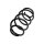 Suspension Spring front axle coil spring TRISCAN for e.g. VW JETTA