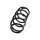 Suspension Spring front axle coil spring TRISCAN for e.g. VW CC