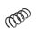 Suspension Spring rear axle coil spring TRISCAN for e.g. FIAT 500