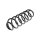 Suspension Spring Rear Axle Coil Spring TRISCAN for FORD FIESTA and others