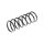 Suspension Spring Rear Axle Coil Spring TRISCAN for HYUNDAI ATOS