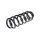 Suspension Spring Rear Axle Coil Spring TRISCAN for SEAT ALTEA