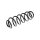 Suspension Spring rear axle coil spring TRISCAN for e.g. VW JETTA