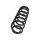 Suspension Spring rear axle coil spring TRISCAN for e.g. VW EOS