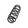 Suspension Spring Rear Axle Coil Spring TRISCAN for VW SCIROCCO and others