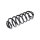 Suspension Spring rear axle coil spring TRISCAN for e.g. VW TOURAN