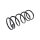 Suspension Spring Rear Axle Coil Spring TRISCAN for SUBARU FORESTER