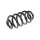 Suspension Spring Rear Axle Coil Spring TRISCAN suitable for AUDI A6