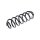 Suspension Spring rear axle coil spring TRISCAN for e.g. VW CC