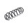 Suspension Spring rear axle coil spring TRISCAN for e.g. VW POLO