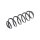 Suspension Spring rear axle coil spring TRISCAN for e.g. VW GOLF
