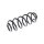 Suspension Spring rear axle coil spring TRISCAN for e.g. VW GOLF