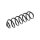 Suspension Spring rear axle coil spring TRISCAN for e.g. VW GOLF