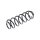 Suspension Spring rear axle coil spring TRISCAN for e.g. SKODA FABIA