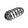 Suspension Spring rear axle coil spring TRISCAN for e.g. RENAULT KANGOO