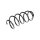 Suspension Spring front axle coil spring TRISCAN for e.g. VW GOLF