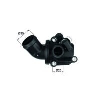 Thermostat coolant temp 87 °C with gasket MAHLE for...