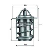 Thermostat Kühltel MAHLE für PORSCHE 944