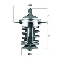 Thermostat coolant temp 82 °C without gasket MAHLE for e.g. TOYOTA AVENSIS