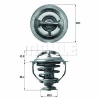 Coolant thermostat with seal MAHLE for AUDI A4 B8