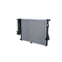 Radiator engine cooling 520 - 445 mm alu NRF for e.g. BMW 5