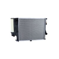Radiator engine cooling 520 - 445 mm alu NRF for e.g. BMW 5