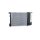 Radiator engine cooling 380 - 327 mm alu NRF for e.g. BMW 3