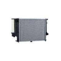 Radiator engine cooling 521 - 435 mm alu NRF for e.g. BMW 5
