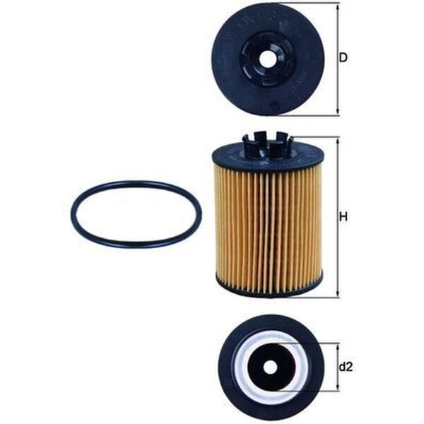 Ölfilter MAHLE für OPEL AGILA