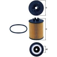 Ölfilter MAHLE für OPEL AGILA