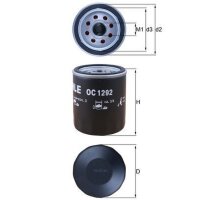 Ölfilter Anschraubfilter 75mm MAHLE für FORD...