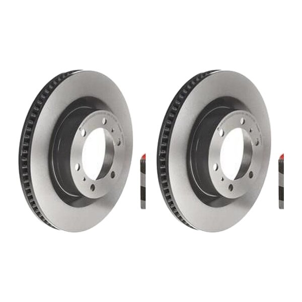 2 brake discs ventilated Ø 338 mm 32 mm BREMBO for TOYOTA LAND and others